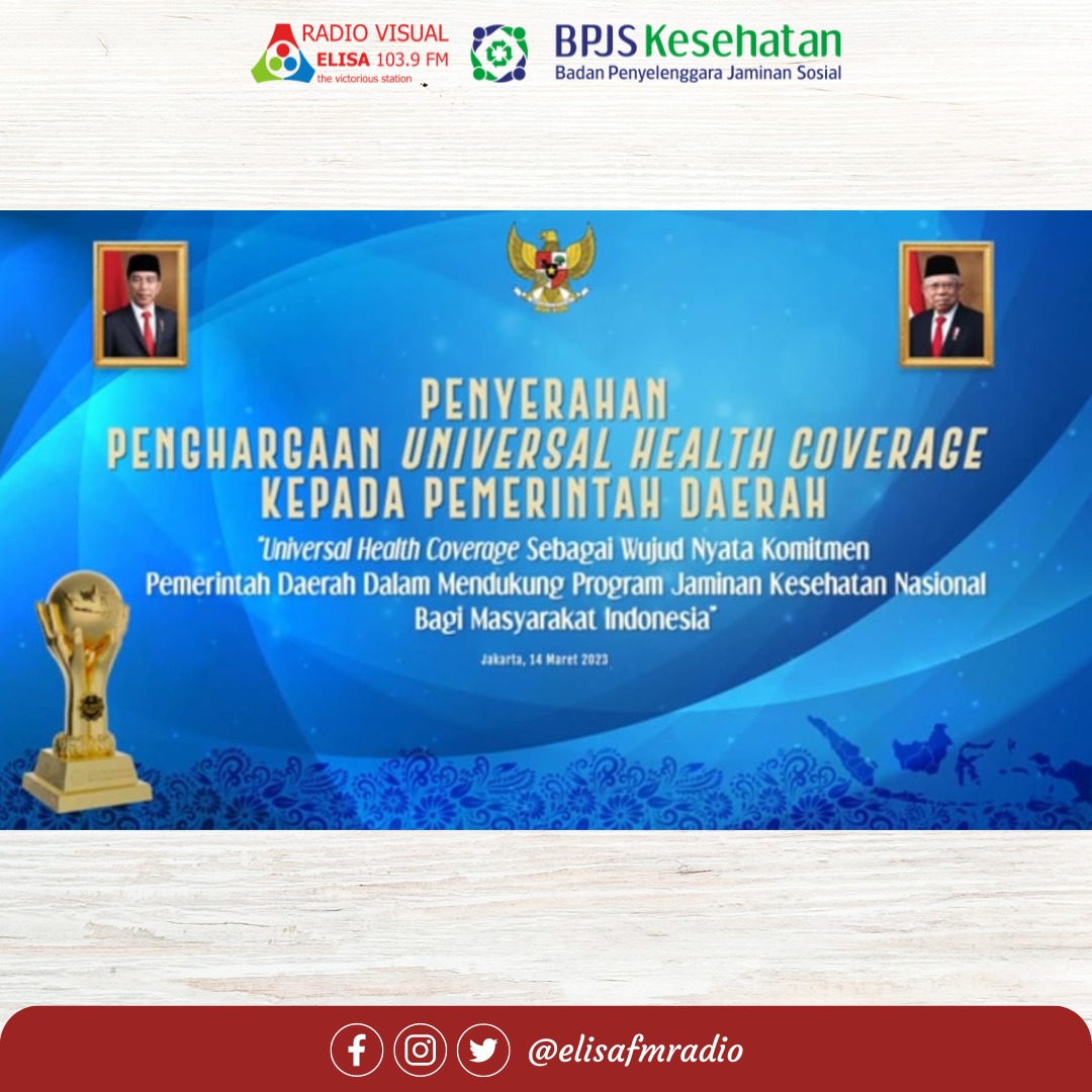 Wakil Presiden RI Berikan Penghargaan Pemda Berstatus Universal Health Coverage  